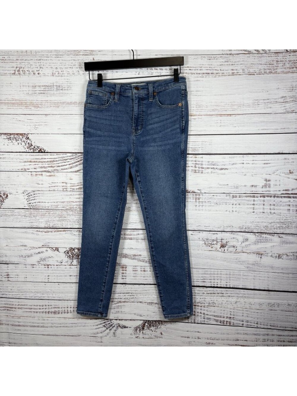 Madewell Blue High Rise Skinny Crop Medium Wash Jeans
